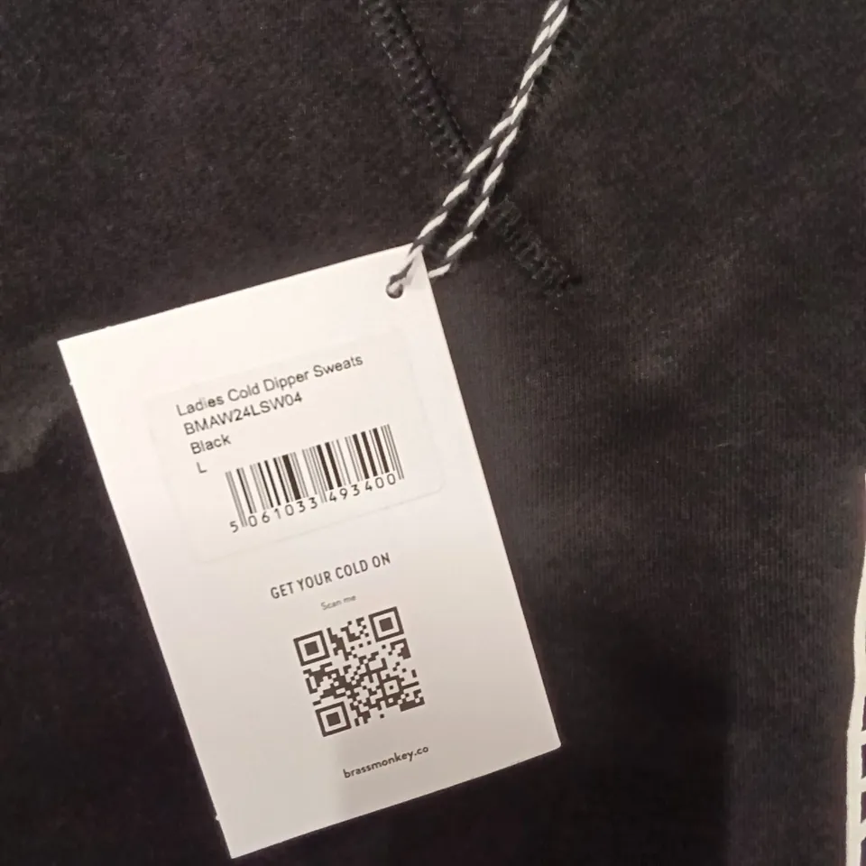BRAND NEW BRASS MONKEY SWEATS - BLACK SIZE LARGE APPROXIMATELY 15