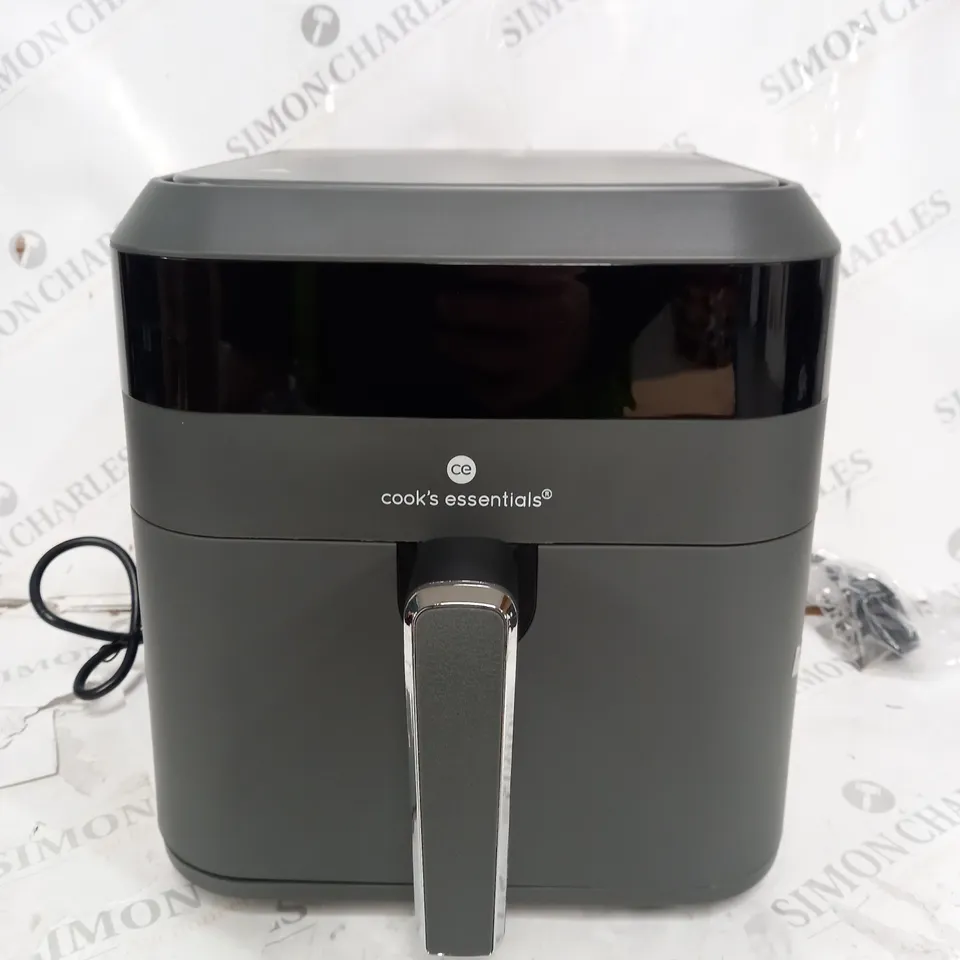 COOK'S ESSENTIALS 5.8L AIR FRYER IN SLATE GREY