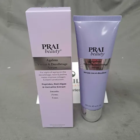 BOXED PRAI BEAUTY AGELESS THROAT & DECOLLETAGE SERUM 120ML