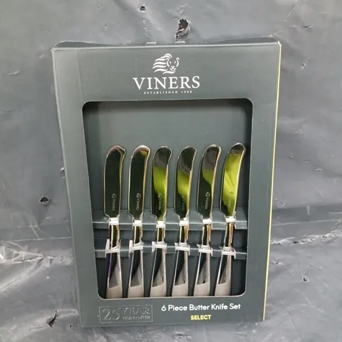 VINERS 6 PIECE BUTTER KNIFE SET 