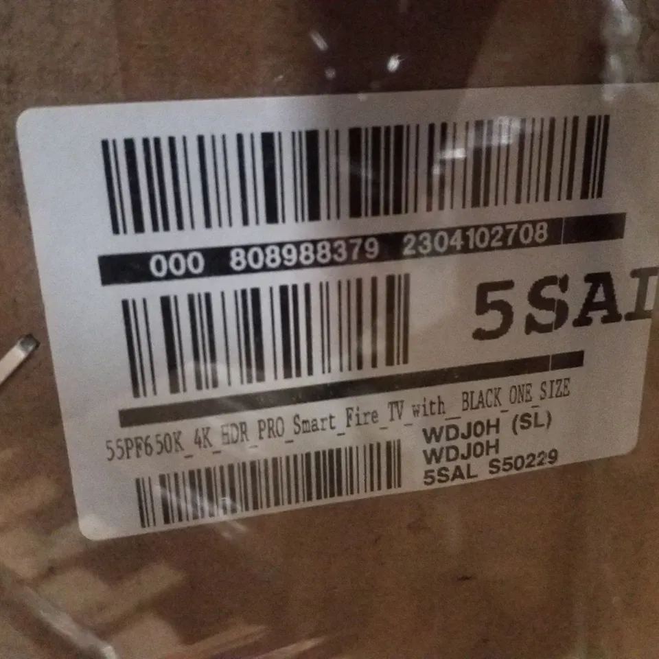 PALLET OF FIVE ASSORTED WAREHOUSE DAMAGED TV'S TO INCLUDE;