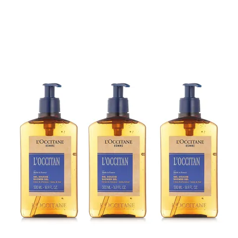 L'OCCITANE L'OCCITAN SHOWER GEL TRIO 500ML