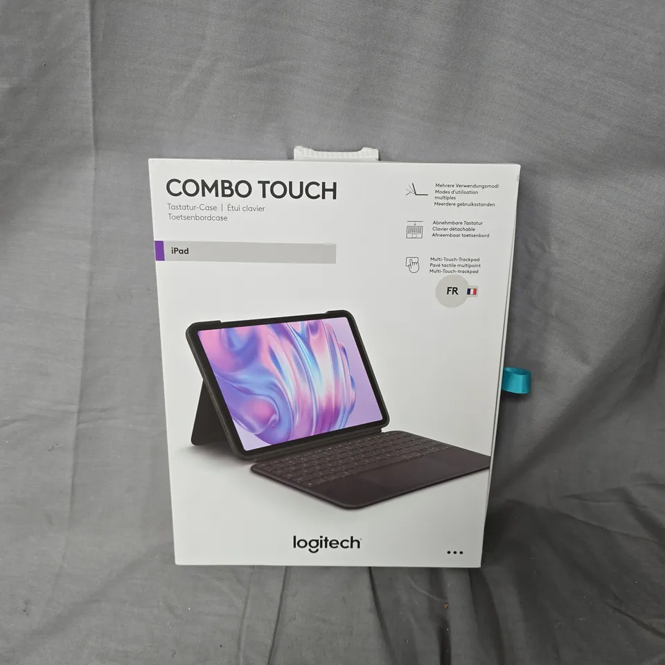 BOXED LOGITECH COMBO TOUCH IPAD CASE (FRENCH LAYOUT)
