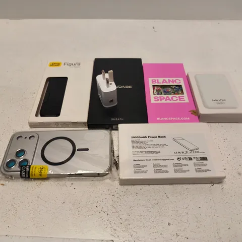 APPROXIMATELY 15 ASSORTED MOBILE PHONE ACCESSORIES TO INCLUDE POWER BANKS, CASES AND CHARGE CABLES