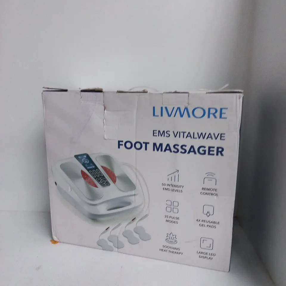LIVMORE EMS VITALWAVE FOOT MASSAGER (AST-300L) – BOXED