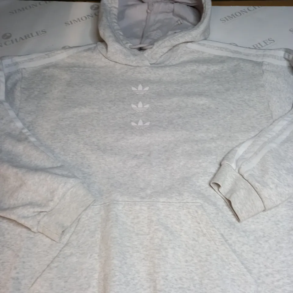 ADIDAS ORIGINAL GREY HOODIE SIZE 10