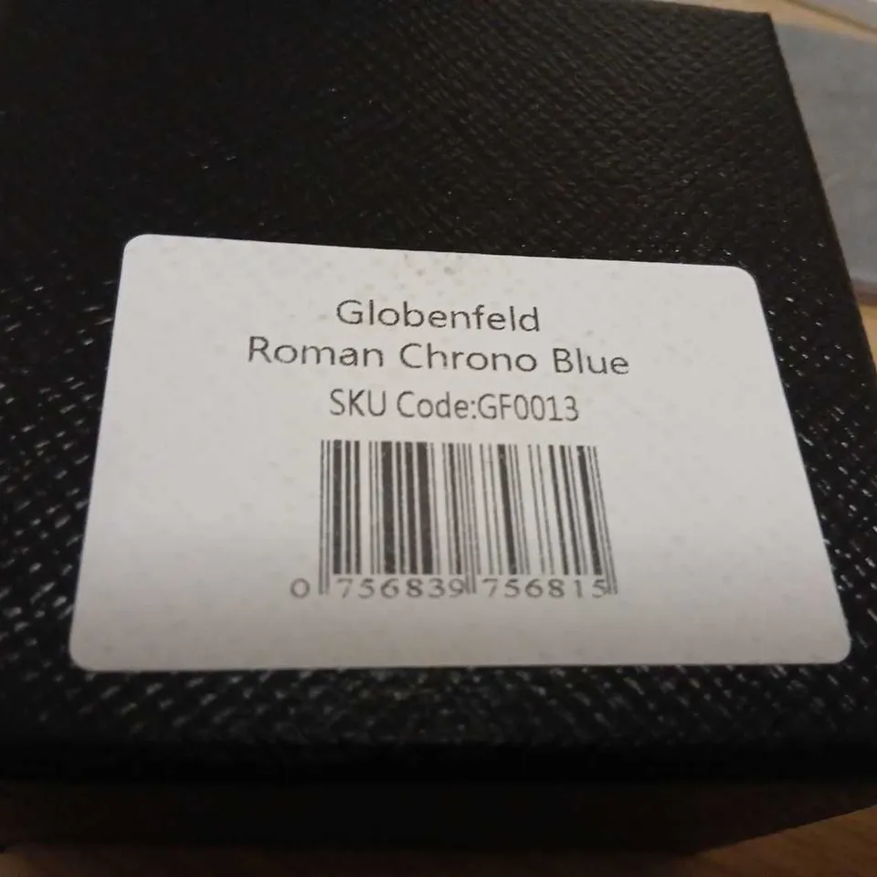 GLOBENFELD ROMAN CHRONO BLUE WRISTWATCH