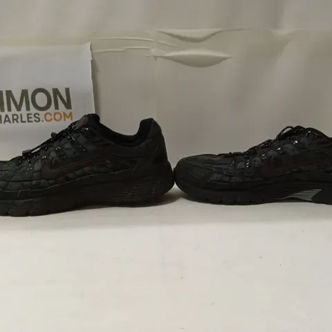 NIKE P-6000 BLACK BURGUNDY CRUSH SIZE UK10
