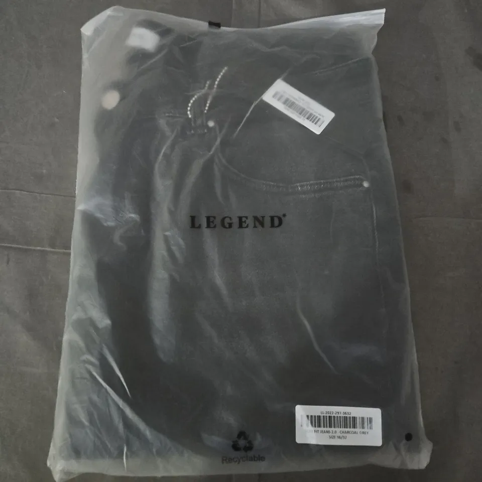 BAGGED LEGEND SLIM FIT JEANS 3.0 CHARCOAL GREY, UK 36/32