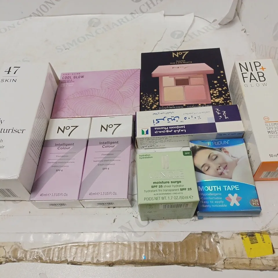LOT OF BEAUTY PRODUCTS TO INCLUDE NO7 FOUNDATION, BODY MOISTURISER, ETC