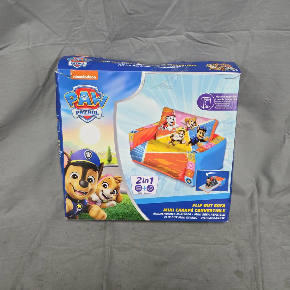 BOXED PAW PATROL FLIP OUT MINI SOFA