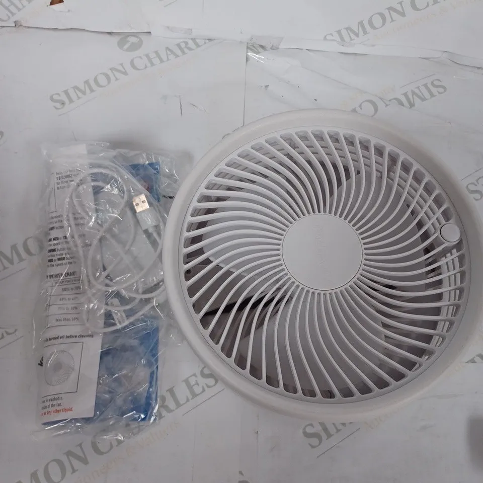 BELL & HOWELL OSCILLATING FOLDING RECHARGEABLE FAN