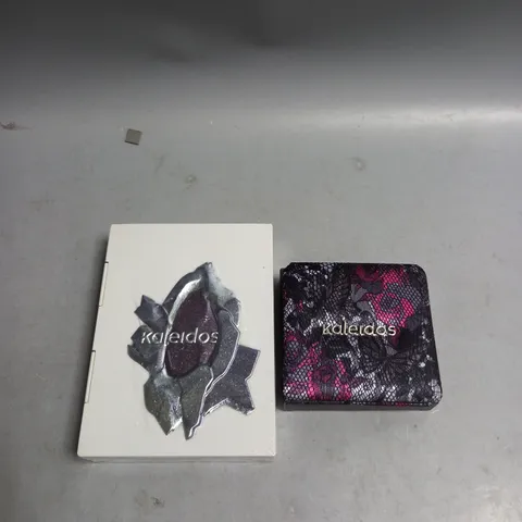 LOT OF 2 KALEIDOS EYESHADOW PALLETTE AND CLOUD LAB LIP CLAY POLAR PLACID PALLETTE