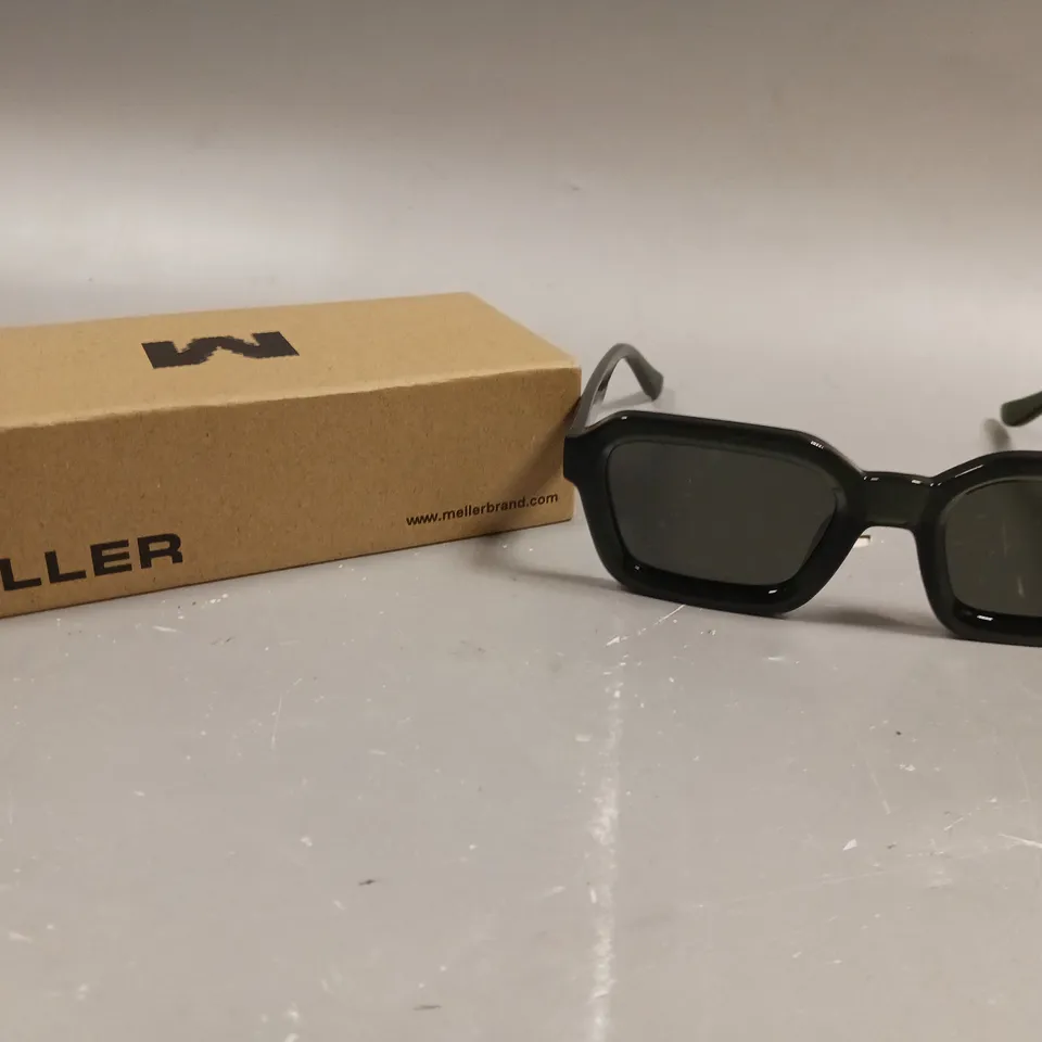 MELLER NAY3-FOGOLI OLIVE SQUARE FRAMED SUNGLASSES