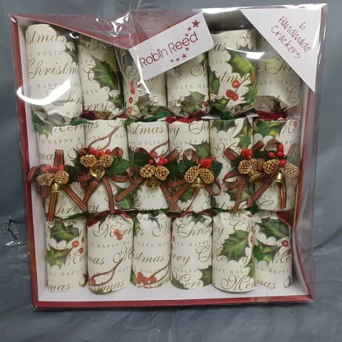 BOX OF APPROXIMATELY 15 ASSORTED HOUSEHOLD ITEMS TO INCLUDE ROBIN REED HANDMADE CRACKERS, ETC - COLLECTION ONLY