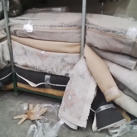 STILLAGE OF APPROXIMATELY 20 QUALITY DESIGNER RUGS