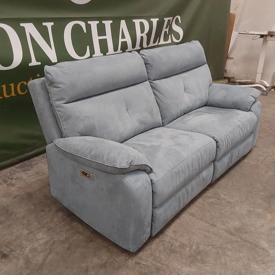 QUALITY DESIGNER ITALIAN MADE LUGANO 3 SEATER ELECTRIC RECLINER SOFA 