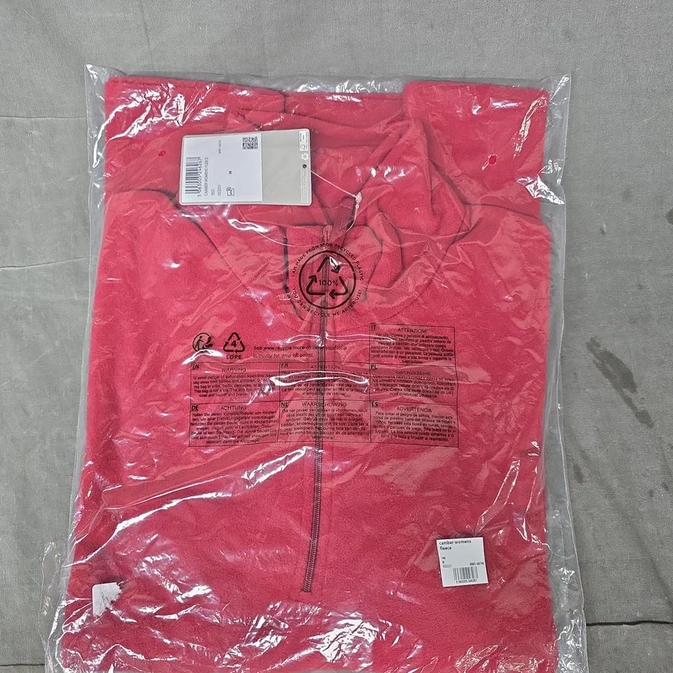 MOUNTAIN WAREHOUSE CAMBER WOMEN'S FLEECE IN RED SIZE MEDIUM