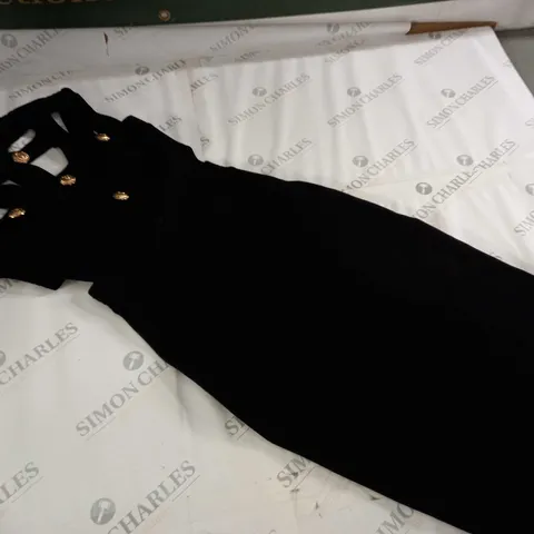 HOUSE OF CB BLACK BANDAGE DRESS - XS