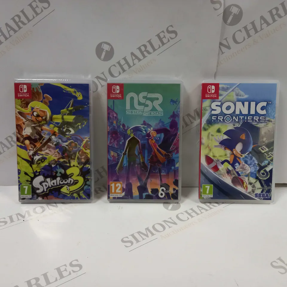 3 X ASSORTED VIDEO GAMES FOR THE NINTENDO SWITCH 