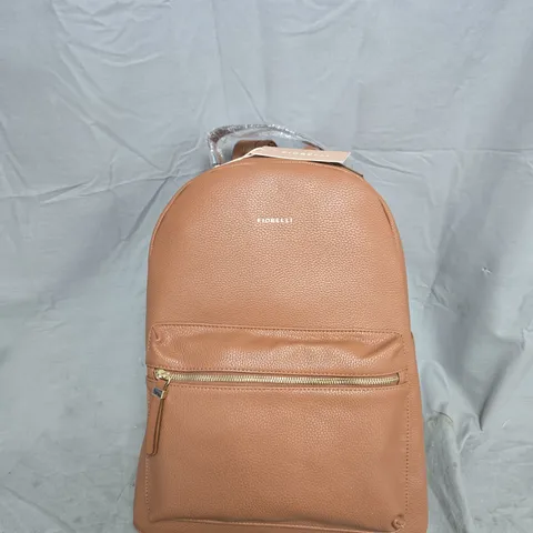 FIORELLI TAN PEBBLED LEATHER BACKPACK