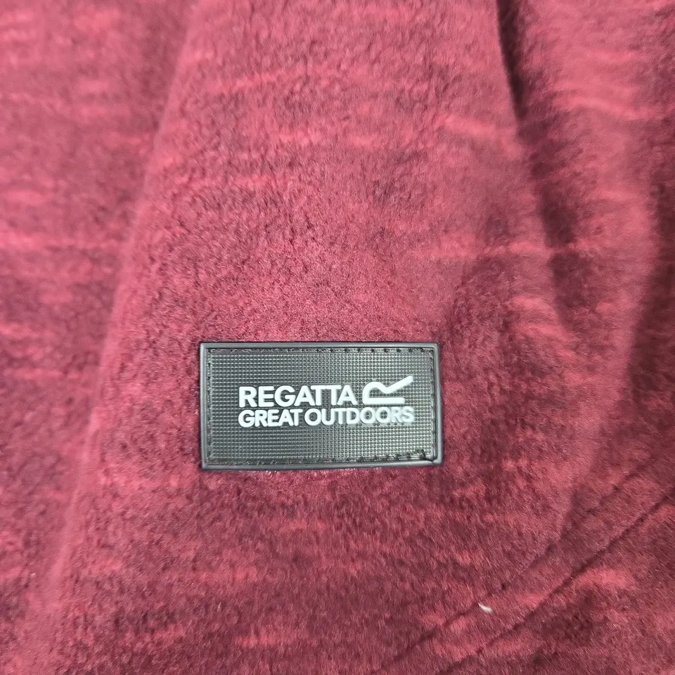 UK 22 REGATTA MAYSE HOODY – WOMEN'S BURGUNDY FLEECE HOODIE