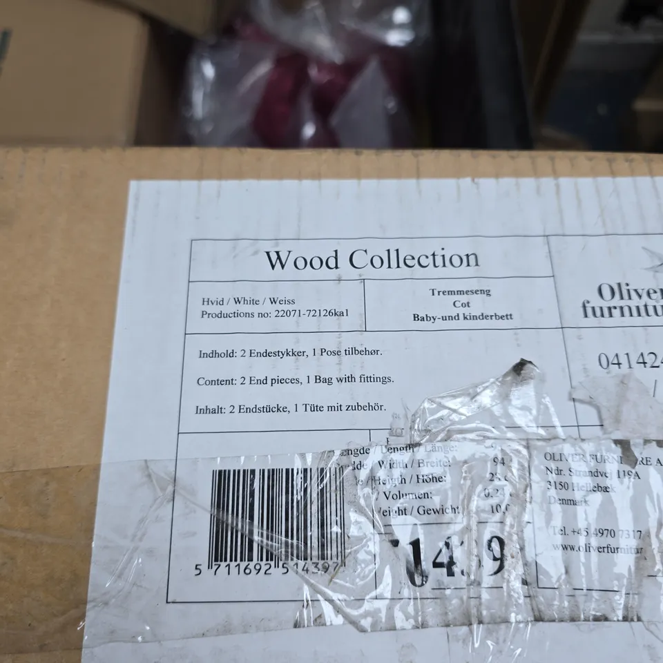 OLIVER FURNITURE THE WOOD COLLECTION COT BED PARTS - 1 BOX
