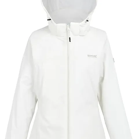 REGATTA WOMEN'S FRELTON WATERPROOF JACKET BLANC DE BLANC - UK SIZE 18