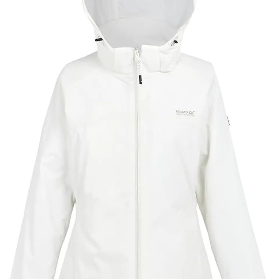REGATTA WOMEN'S FRELTON WATERPROOF JACKET BLANC DE BLANC - UK SIZE 18