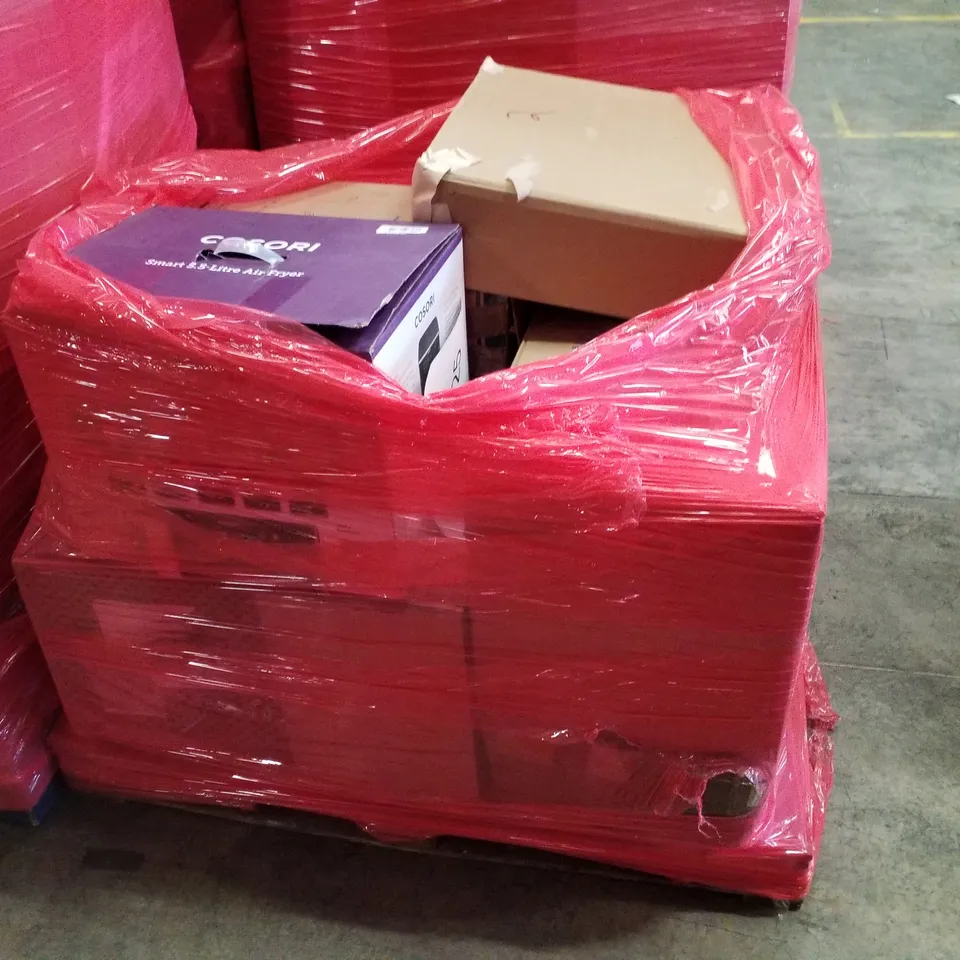 PALLET CONTAINING ASSORTED PRODUCTS INCLUDING 5.5L AIR FRYER, DEHUMIDIFIER & BED RAIL GUARD