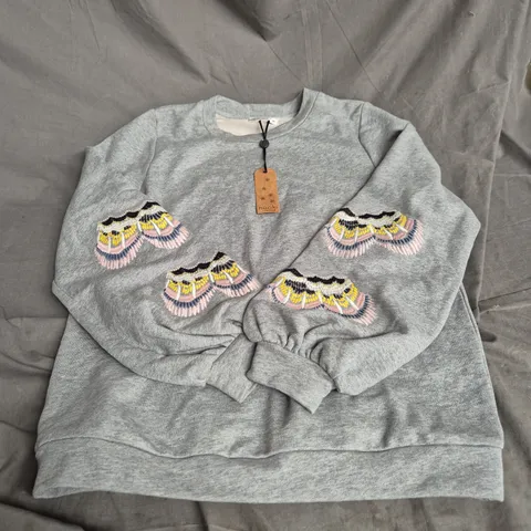 NOOKI LONDON BARTLEY SWEATER – GREY, SIZE S
