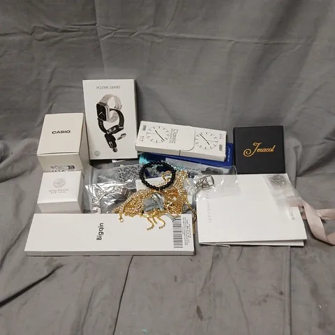 APPROXIMATELY 15 ASSORTED JEWELLERY ITEMS TO INCLUDE CASIO, JOMA, AZURA, ETC