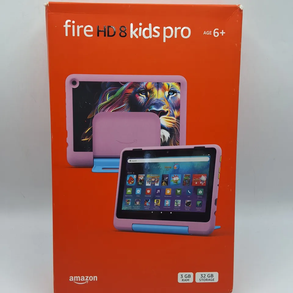 BOXED AMAZON FIRE HD 8 PRO KIDS 3GB 32GB TABLET IN PINK