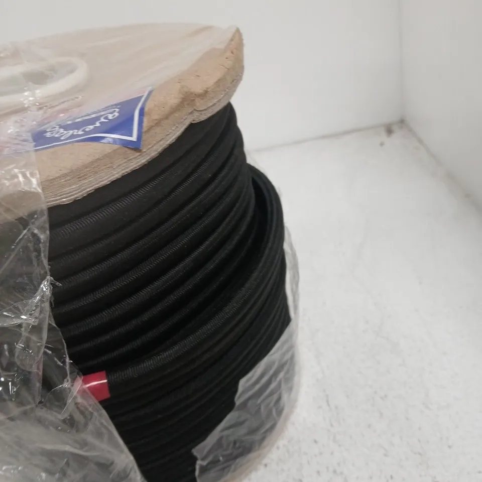 STOFLEX BUNGEE CORD SPOOL – 50M, BRAIDED POLY OUTER, NATURAL RUBBER CORE, UV STABILISED