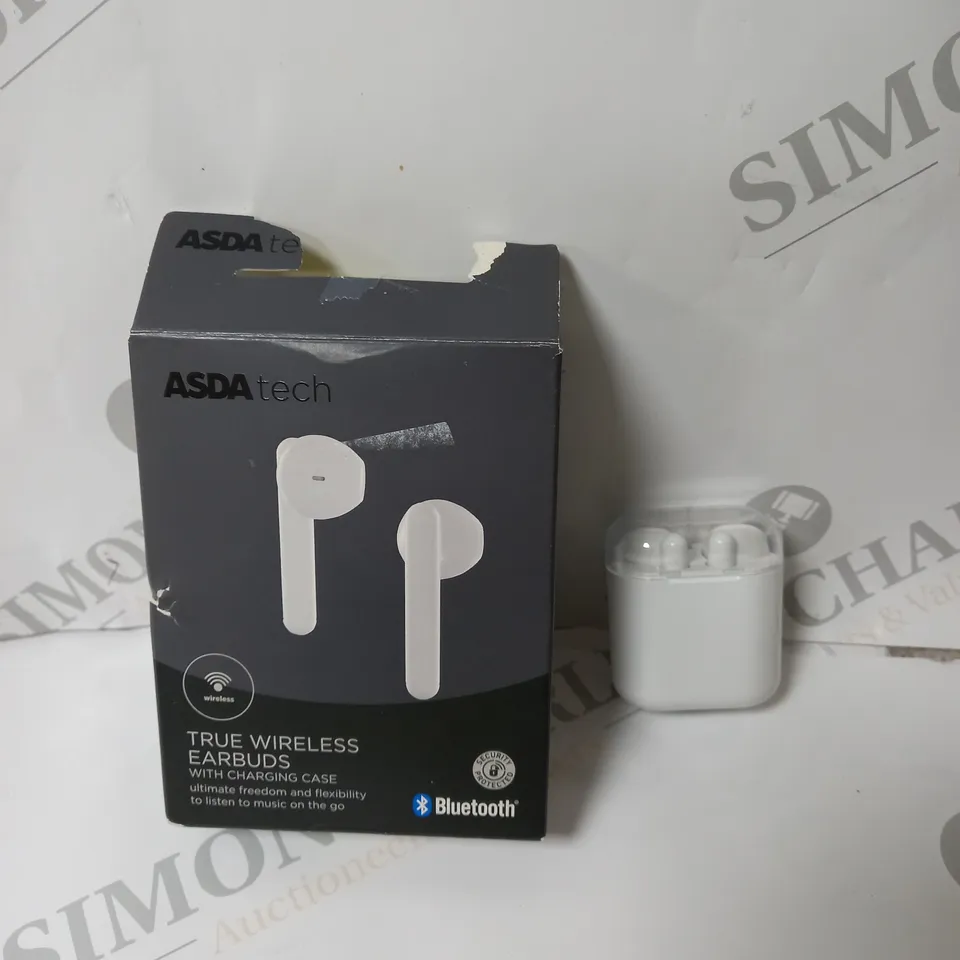 BOXED TRUE WIRELESS BLUETOOTH EARBUDS WITH CHARGING CASE
