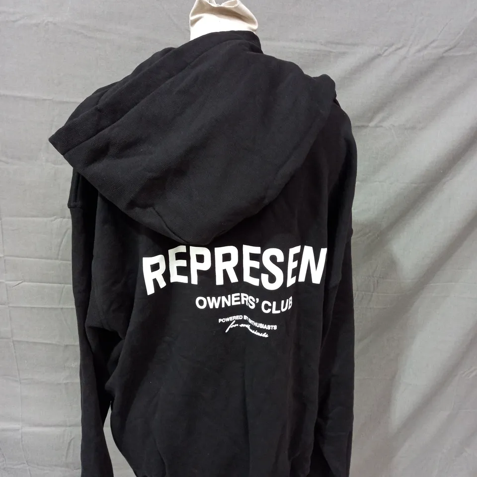 REPRESENT OWNERS CLUB HOODIE IN BLACK - XL