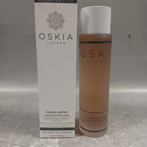 BOXED OSKIA FLORAL WATER PURE ROSE & MSM TONER 150ML