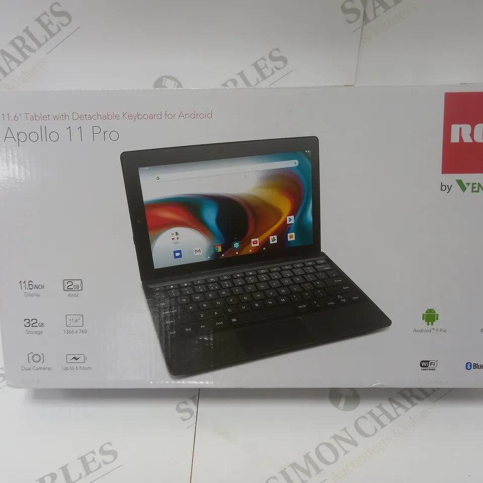 BRAND NEW BOXED VENTURER APOLLO 11 PRO 11.6” TABLET WITH DETACHABLE KEYBOARD- 32 GB, BLACK