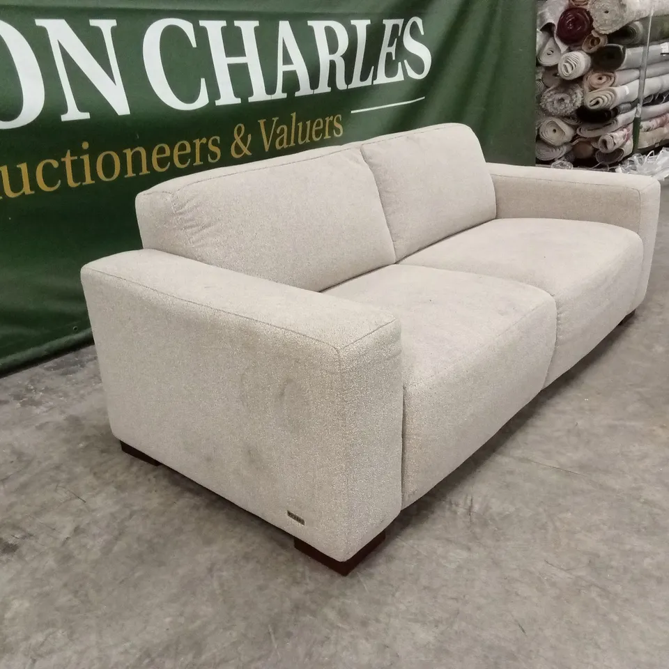 CORTES 3 SEATER FABRIC SOFA - NATURAL RRP £799