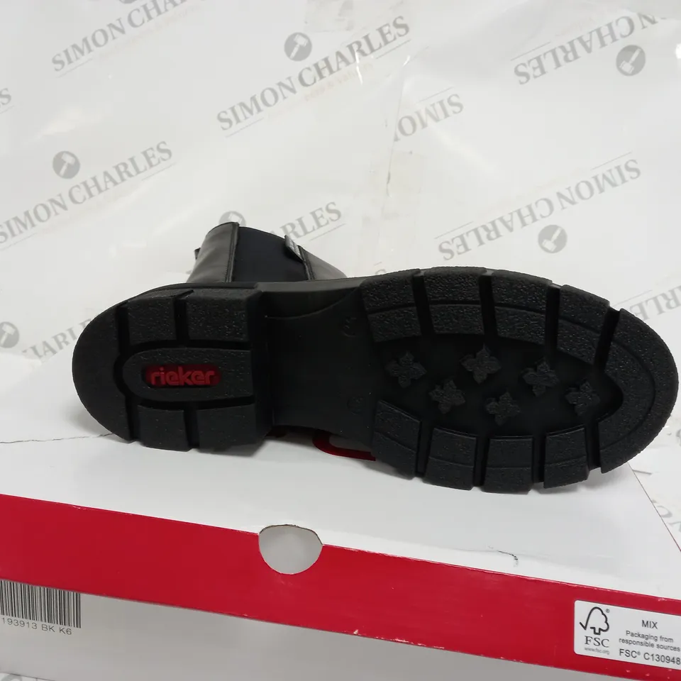 RIEKER CHELSEA BOOT IN BLACK SIZE 6