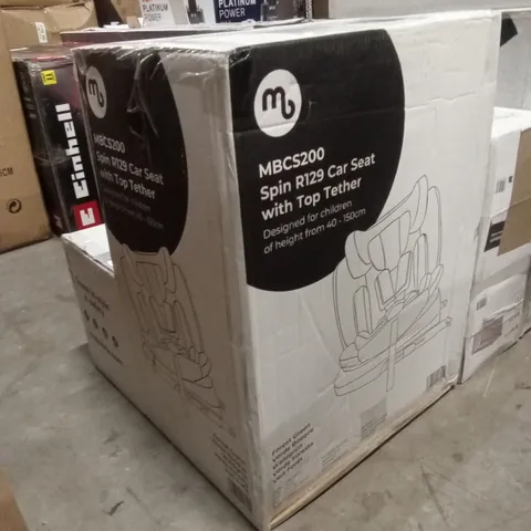 BOXED MYBABIIE MBCS200 SPIN R129 CAR SEAT WITH TOP TETHER