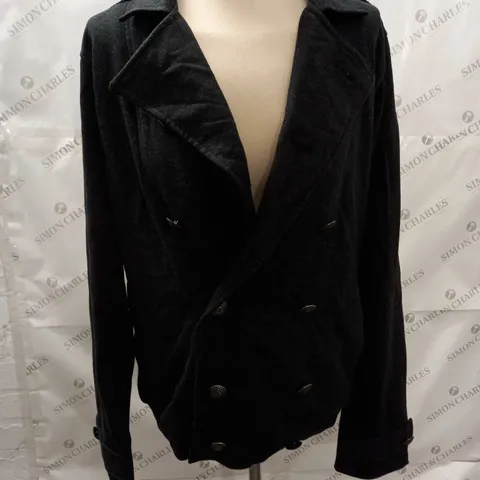 RIVER ISLAND L'ART BUTTON DETAIL JACKET - MED