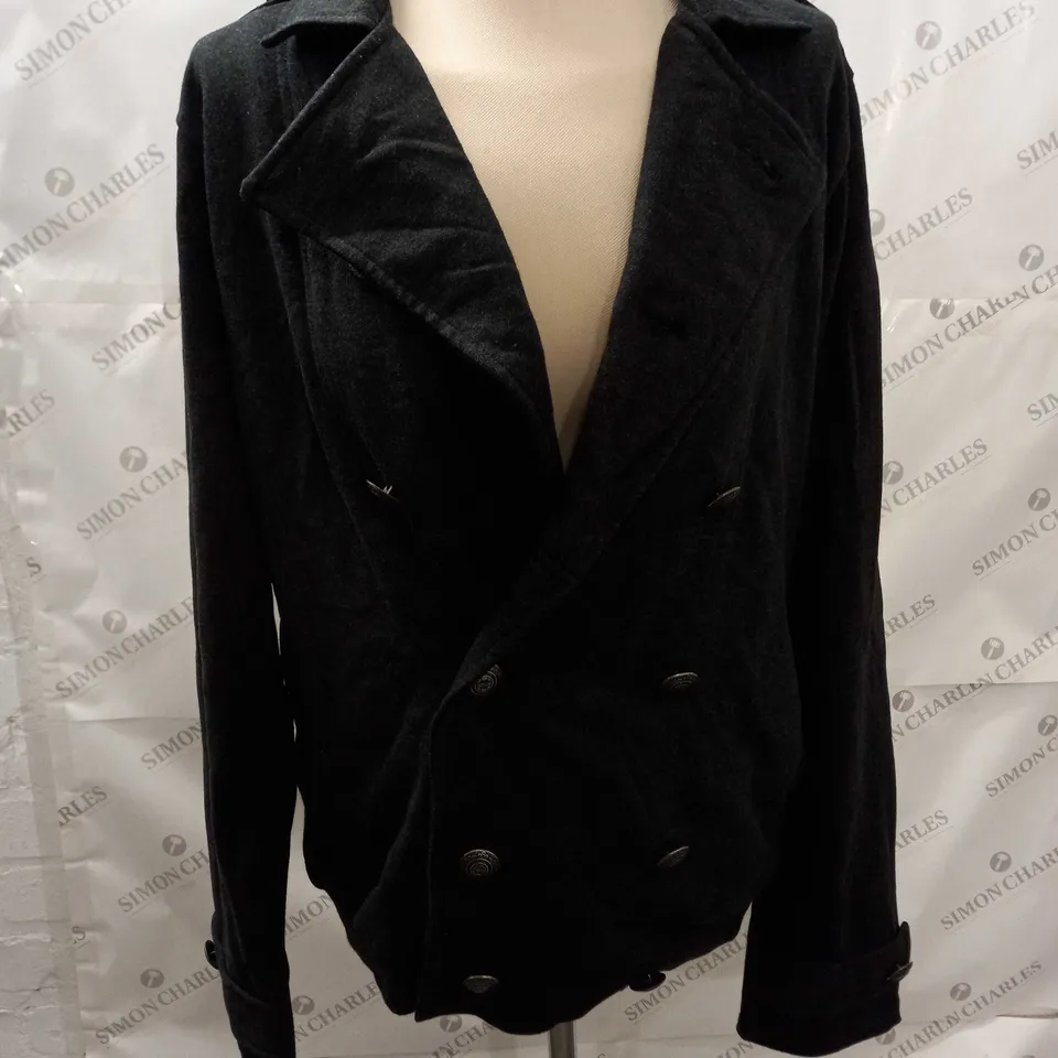 RIVER ISLAND L'ART BUTTON DETAIL JACKET - MED