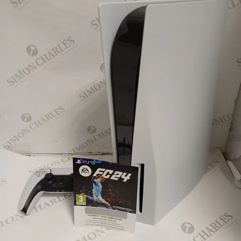BOXED SONY PLAYSTATION 5 CONSOLE WITH DOWNLOADABLE EAFC 24 CODE - DISK VERSION