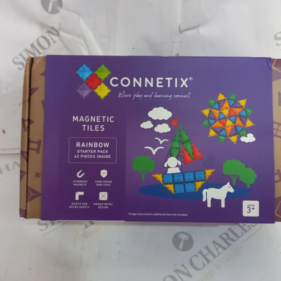 BOXED CONNETIX MAGNETIC TILES 