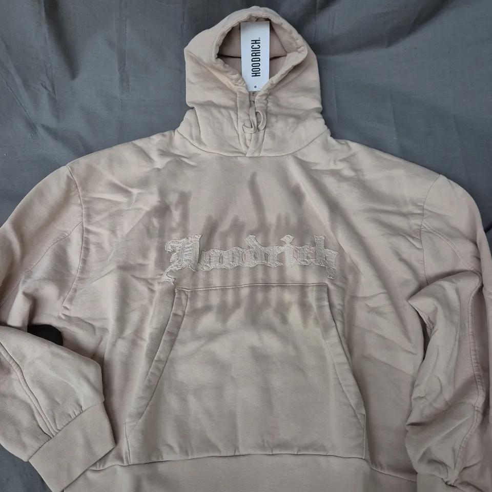 HOODRICH STRAGA HD BEIGE HOODIE - LARGE