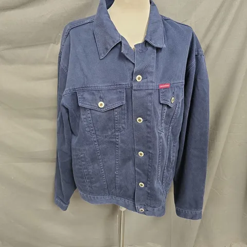REDWOOD BUTTON UP JACKET IN BLUE SIZE XL