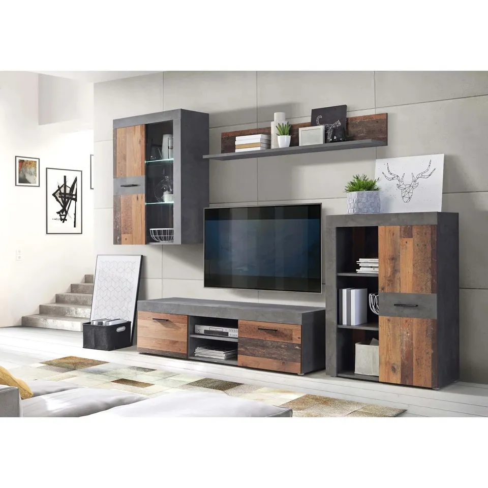 BOXED BALLARAT ENTERTAINMENT UNIT FOR TVS UP TO 60" (3 BOXES)