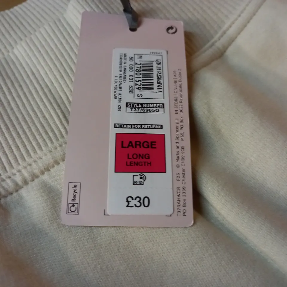 M&S ROSIE JOGGERS IN WHITE - LARGE
