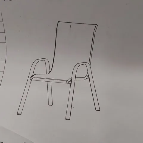 BOXED GARDEN CHAIR - BLACK (1 BOX)